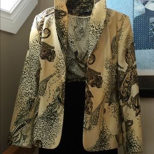 Silk jacket with matching camisole.